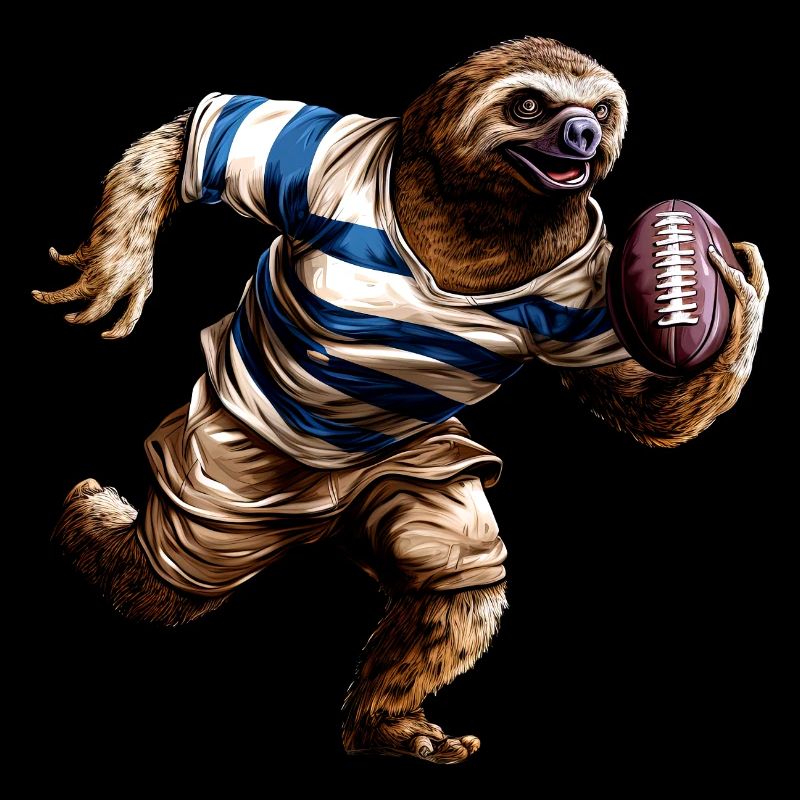 Sloths Rugby Player