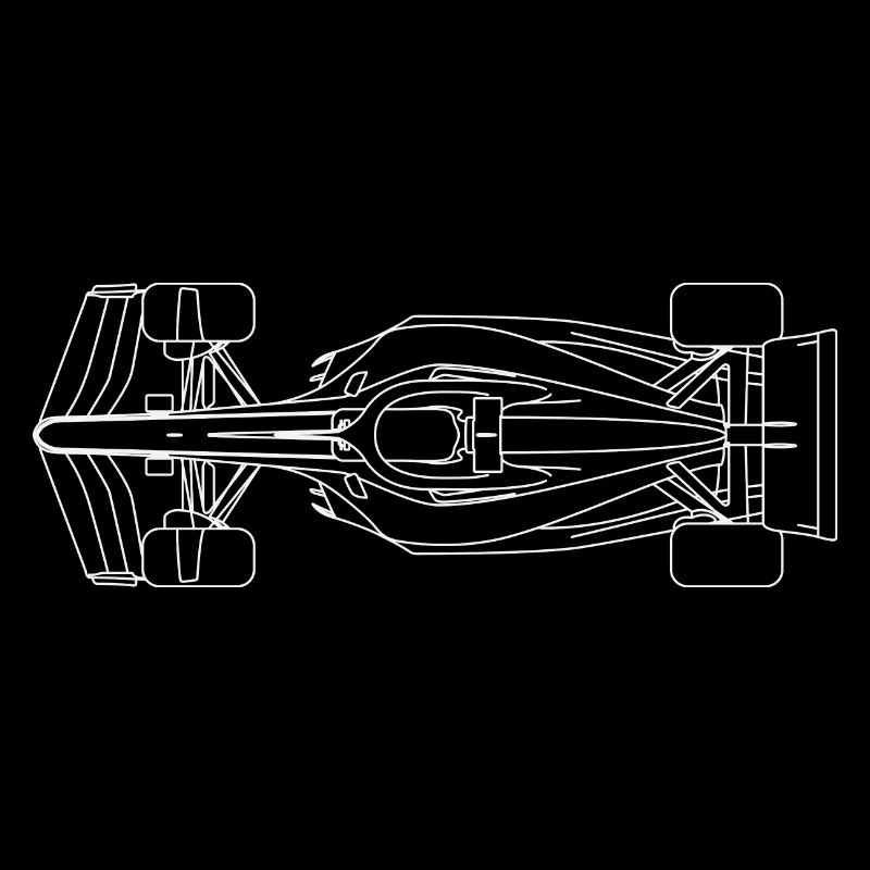 Formel Car - Weiße Linien