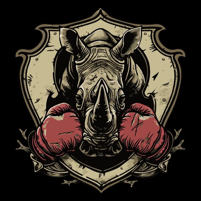 Rhino Boxer MMA Logo