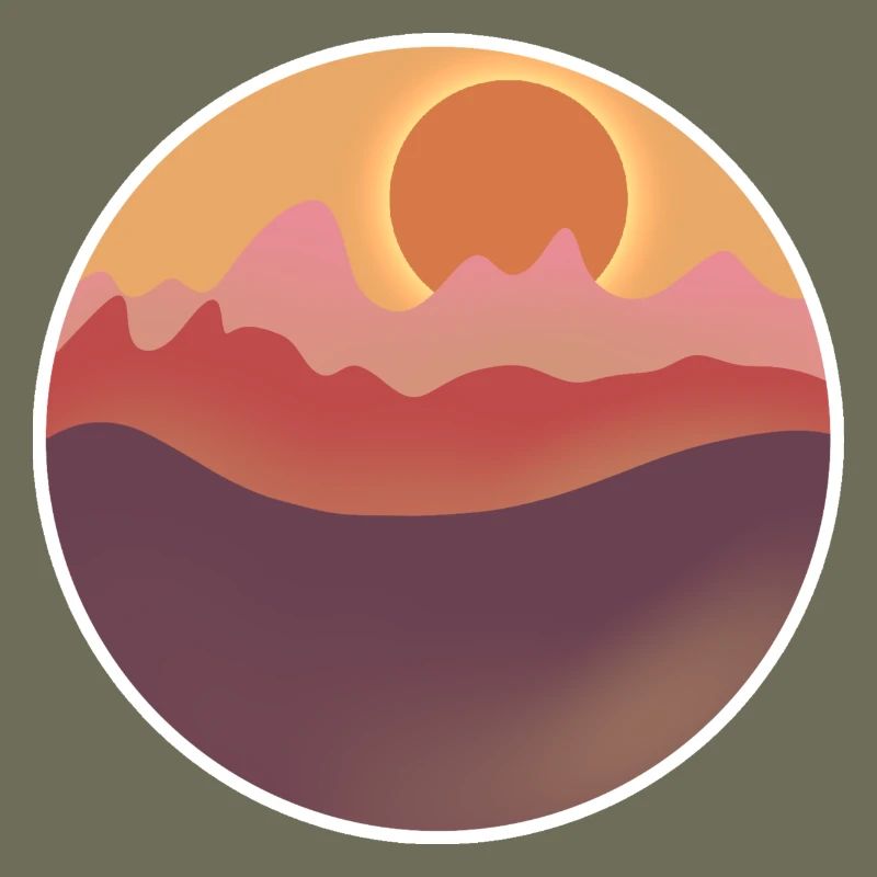 Countryside Sunset Graphik