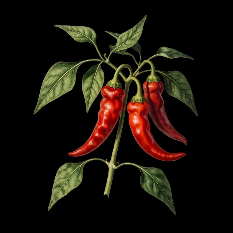 Botanical red peppers