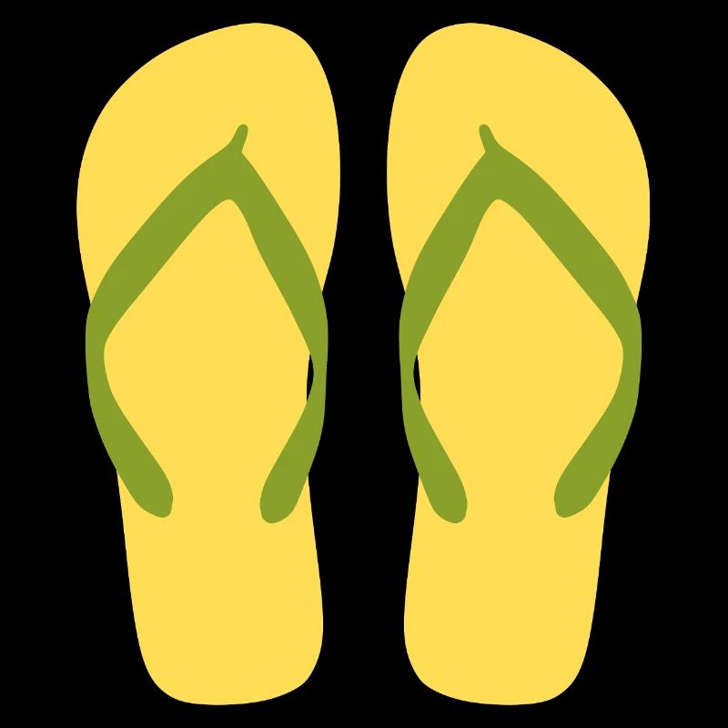 Sonnengelbe Flipflops