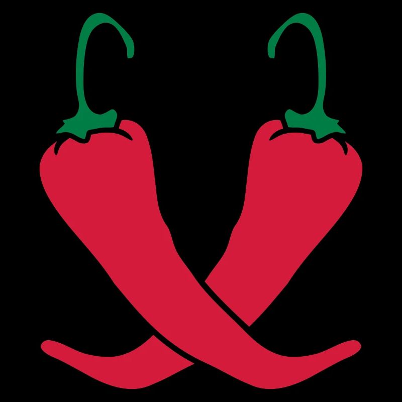 2 piments Chili chaud chaud