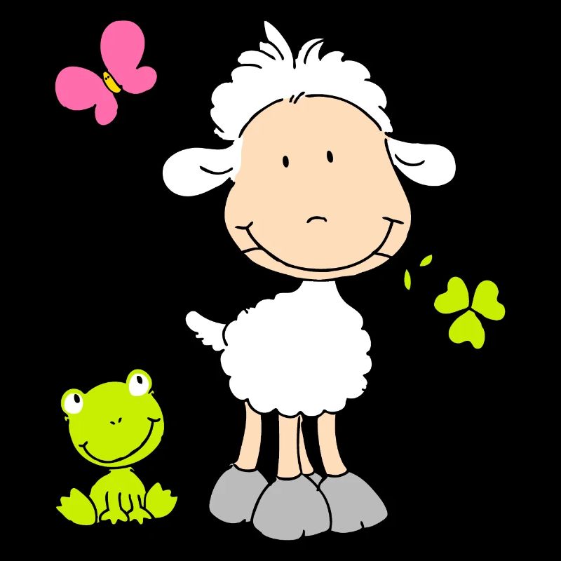 Sheep with Frog Friend
