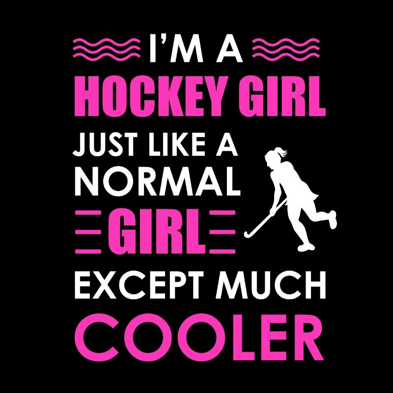 Ich bin ein Hockey spielendes Mädchen wie ein normales Mädchen