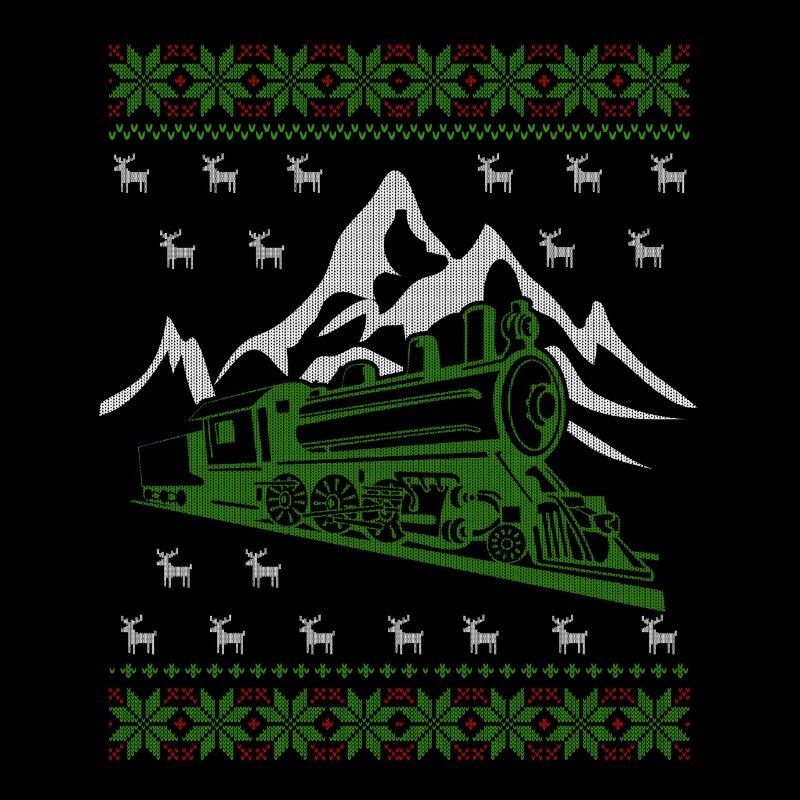 Train ferroviaire laid de Noël Jumper
