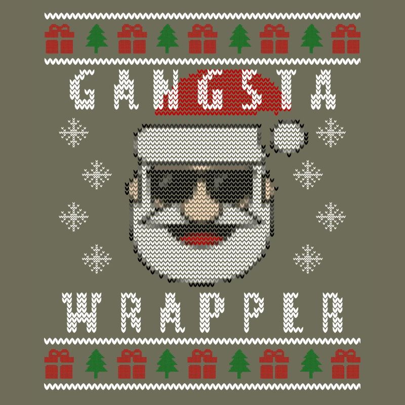 wrapper Gangsta laid de Noël Pull