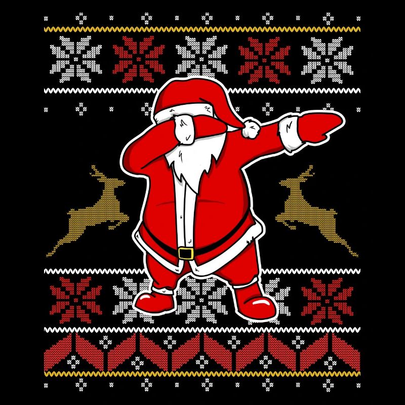 Dabbing Weihnachtsmann - Dab Ugly Sweater Design