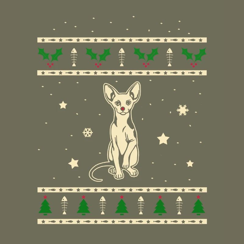 Sphynx Weihnachtsgeschenk