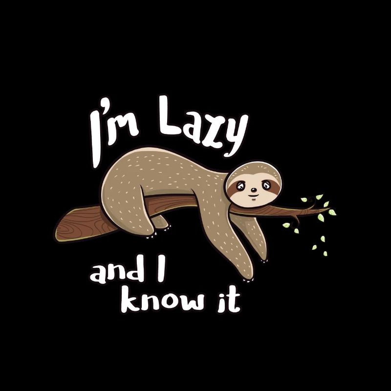 Sloth lazy funny funny birthday gift