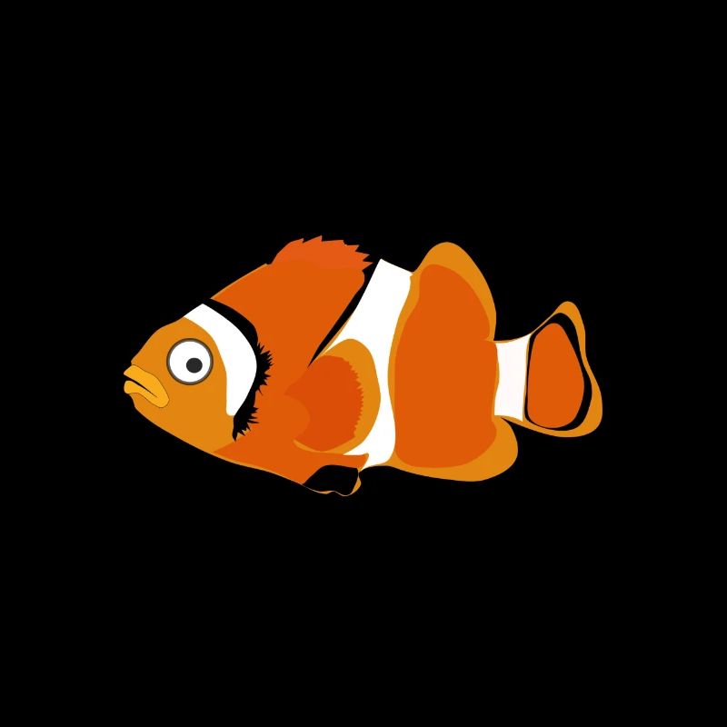dessin mignon drôle de bande dessinée douce de poissons t-shirt