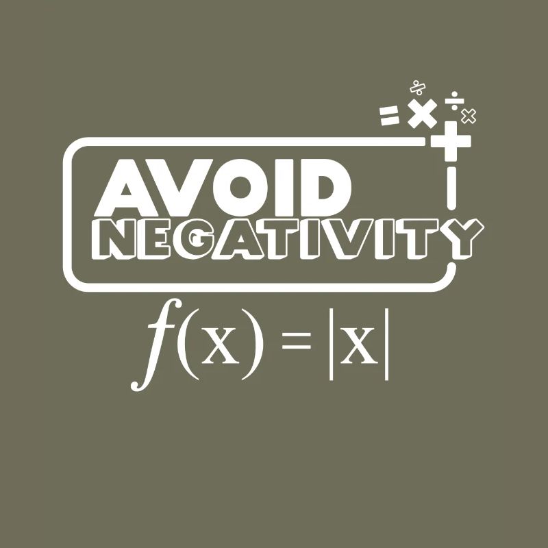 Avoid Negativity - weiß