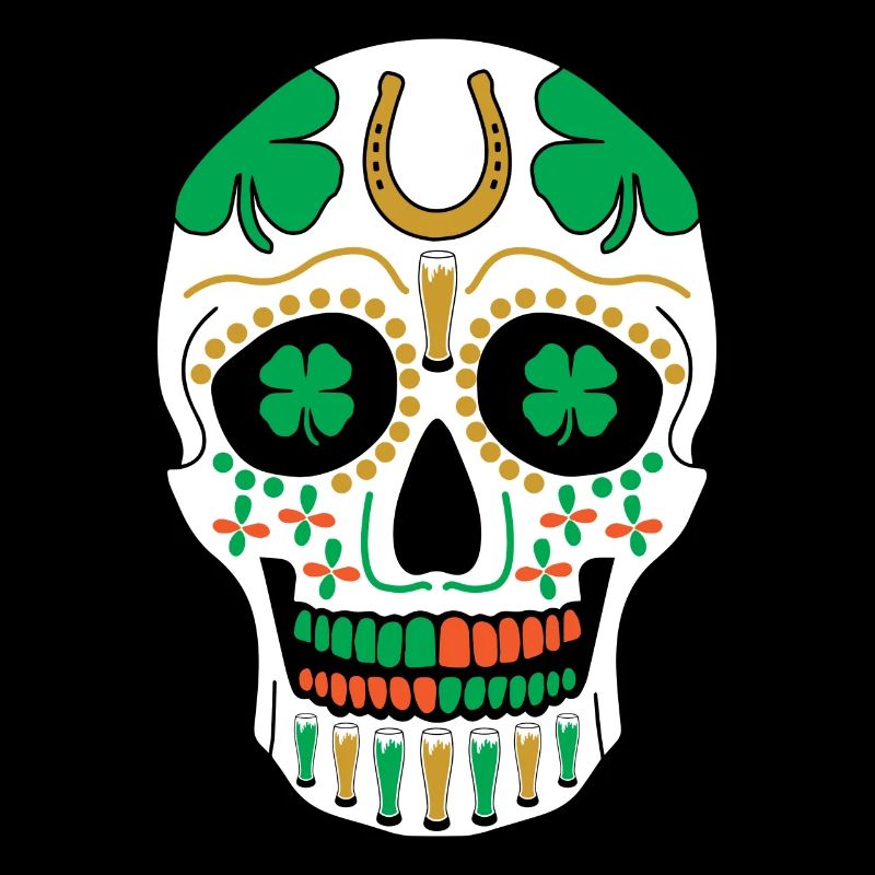 Parade de la bière de la Saint-Patrick Skull Shamrock Parade