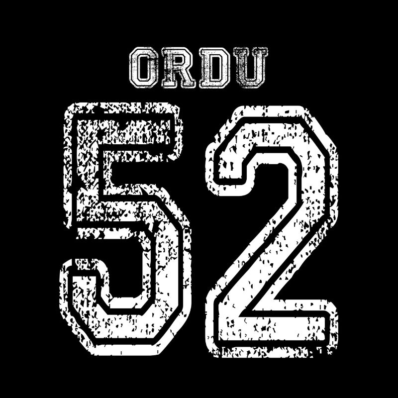52 Ordu plaque d'immatriculation turque comme un cadeau