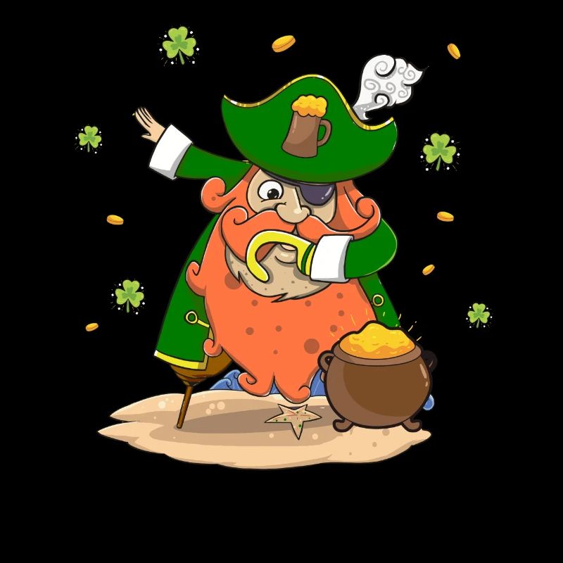 Fête de la St Patrick Beer Cadeau Pirate Irlande