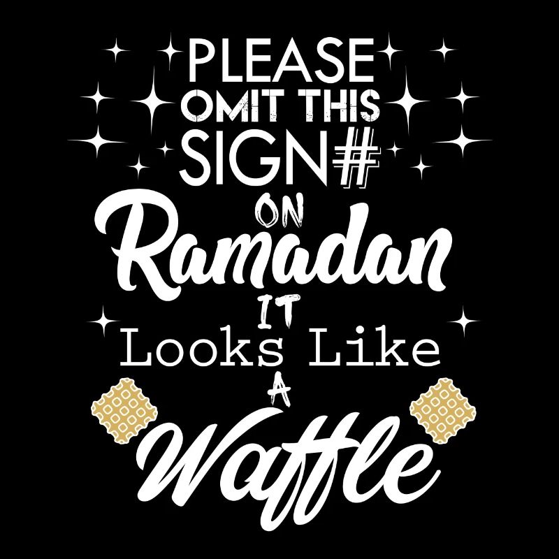 T-shirt Ramadan - On dirait une gaufre