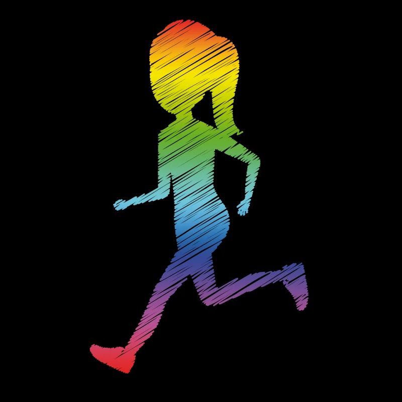 Regenbogen Laufshirt - Schwul Lesbisch
