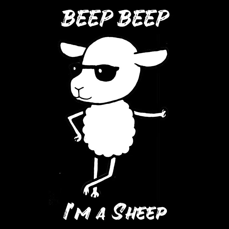 Schaf Beep Beep I m a Sheep Sonnenbrille Cool