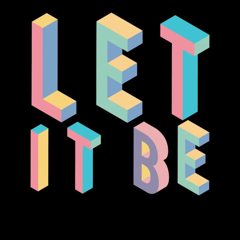 Lett it be, typographie
