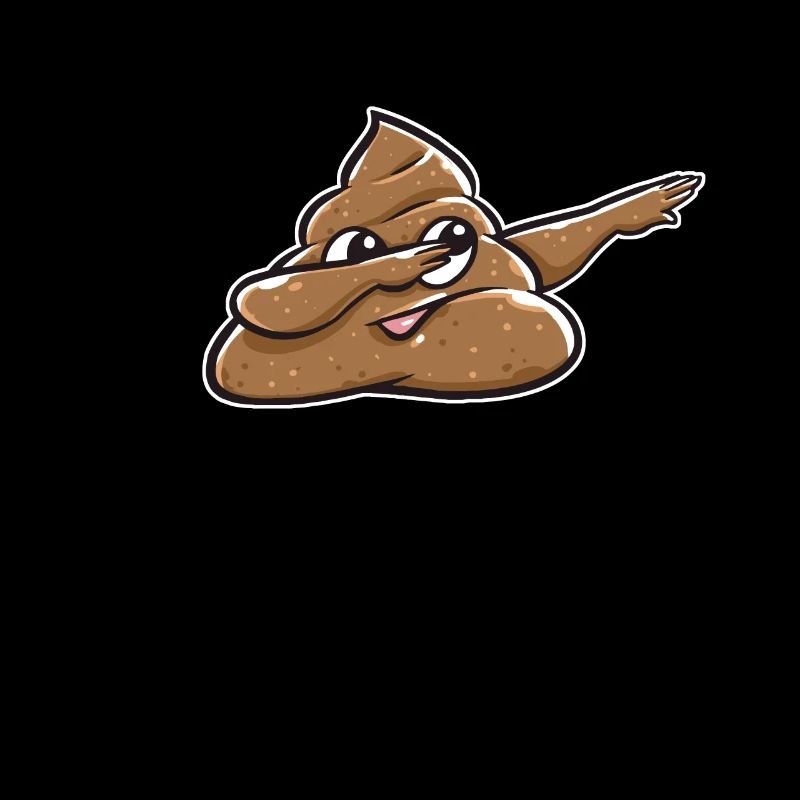 Dabbing Dab Tanz Scheisse Kacke Emoticon Geschenk