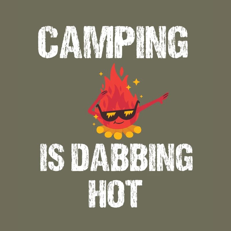 Camping fire dabbing campfire gift