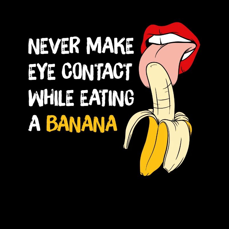 Banana Gift never make eye contact while eating