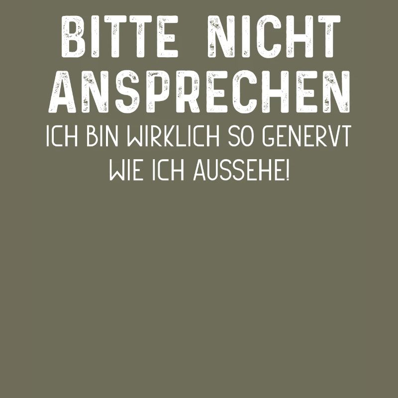 Bitte nicht ansprechen
