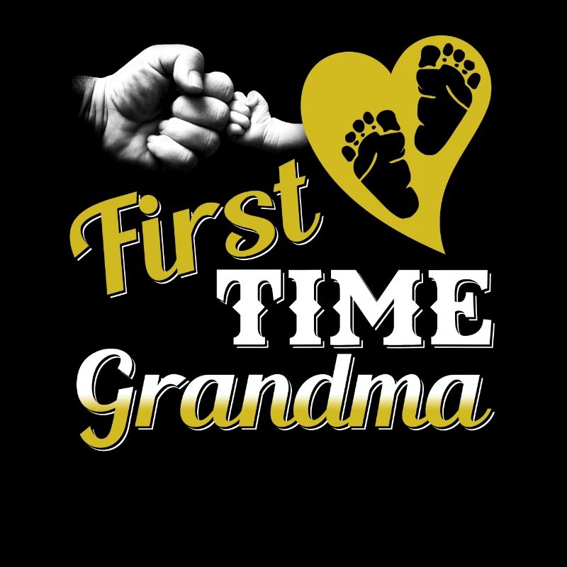 1. Oma Großmutter Ankündigung Baby Omi Kind Enkel