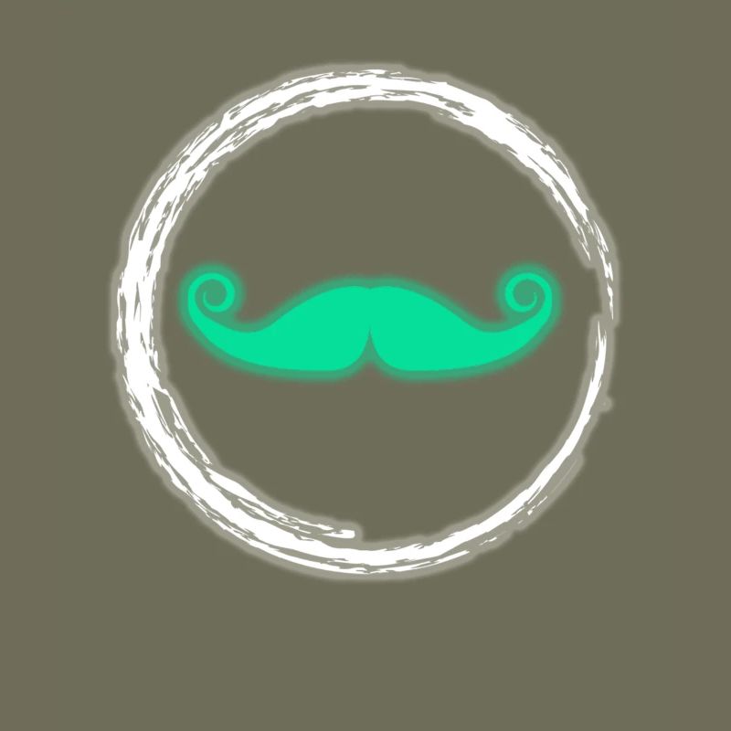 Glow Mustache Neon Party Glowing Effect Retro