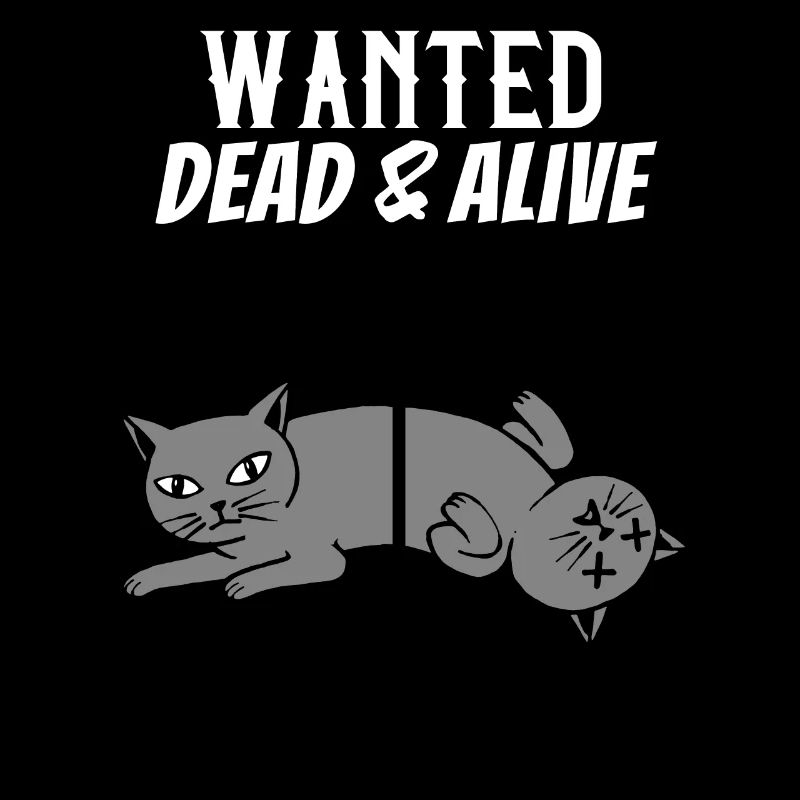 Physicien de la physique quantique de la physique des chats de Schrödinger