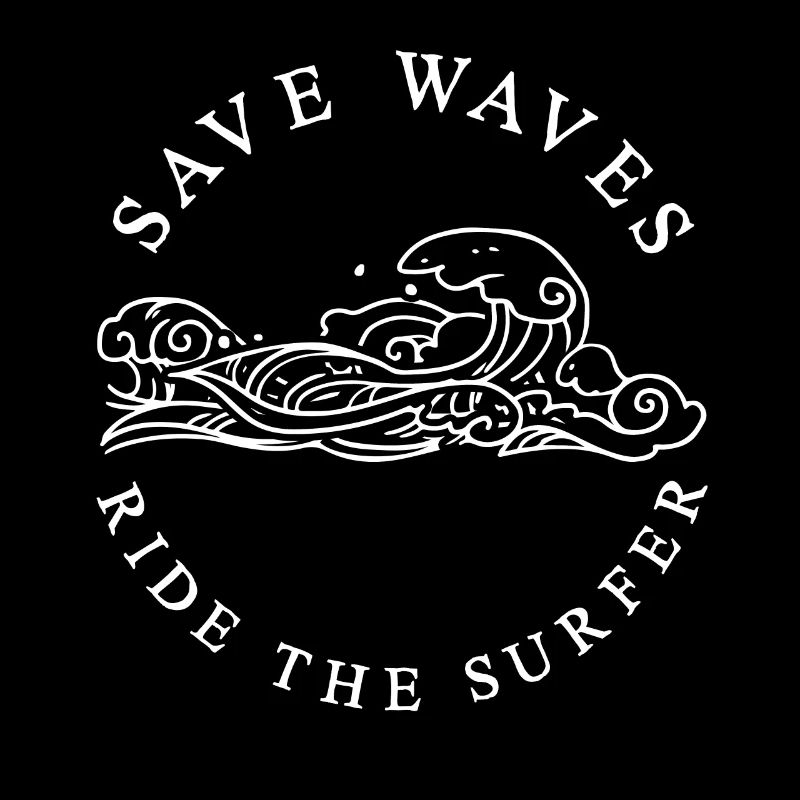 Save Waves Ride The Surfer Gift Nature Conservation