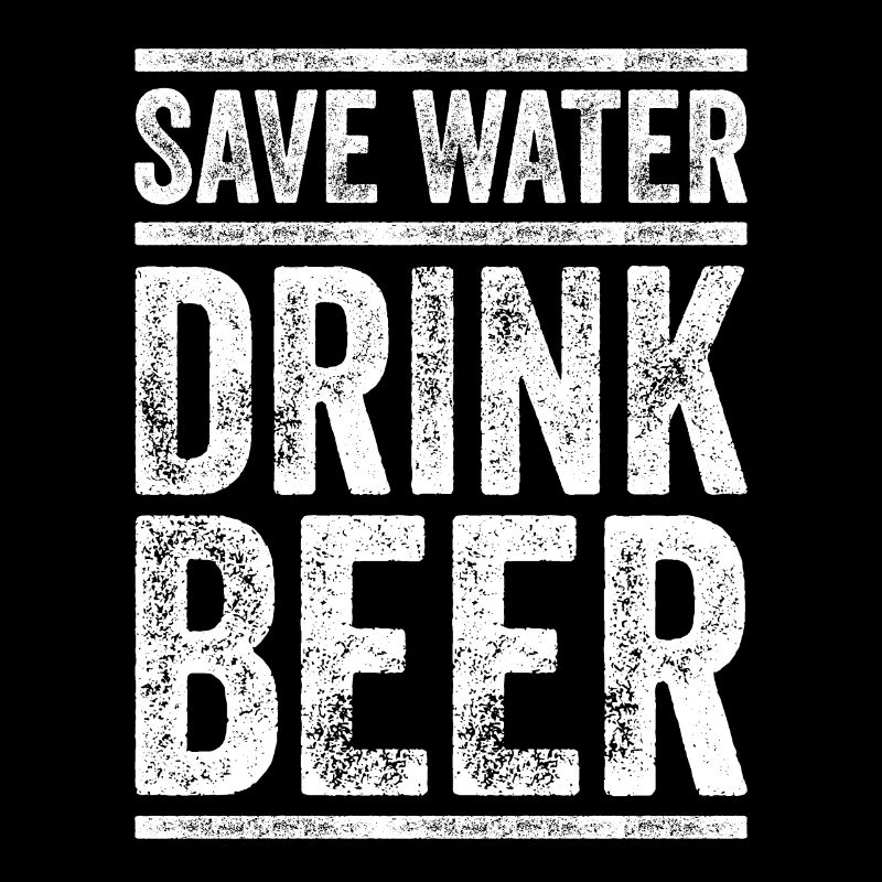Spare Wasser trinke Bier Statement Geschenk