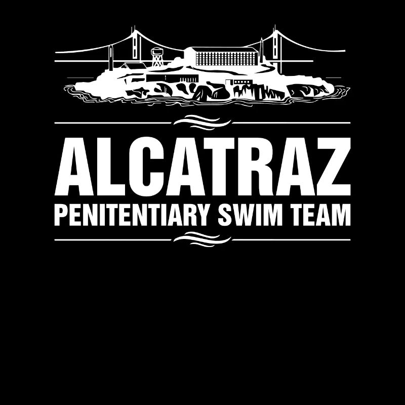 Funny Jail Prisoner Alcatraz Penitentiary Swim