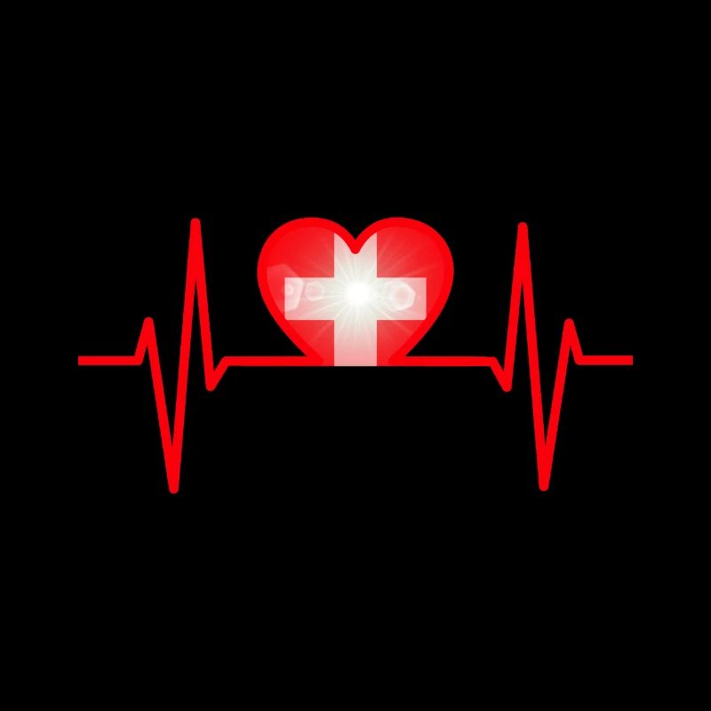 Schweiz Schweizer Herz Stolz 1.August Geschenk