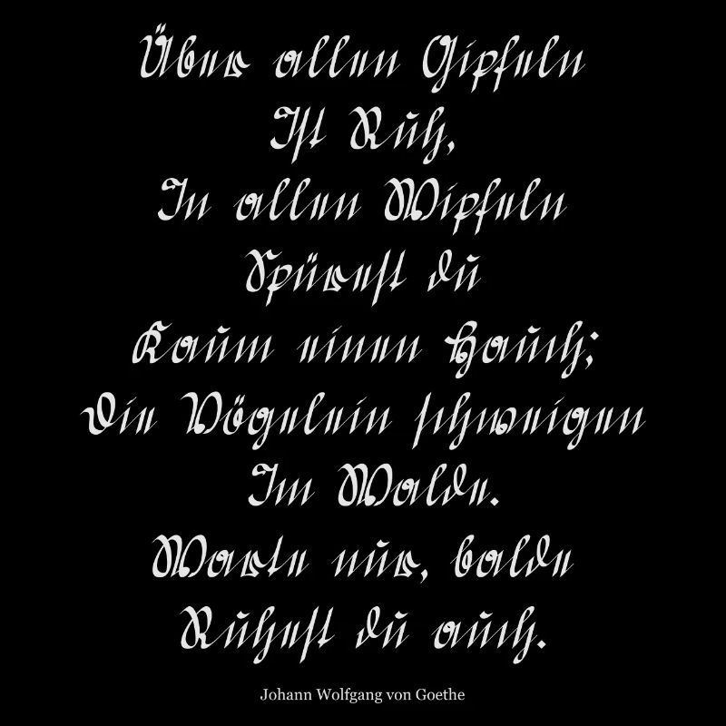 Wanderers Nachtlied