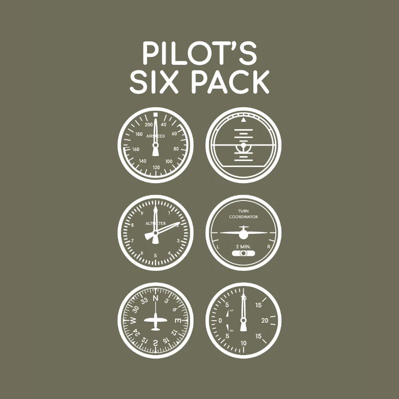 Aviation - Pilot's Six Pack - Gift