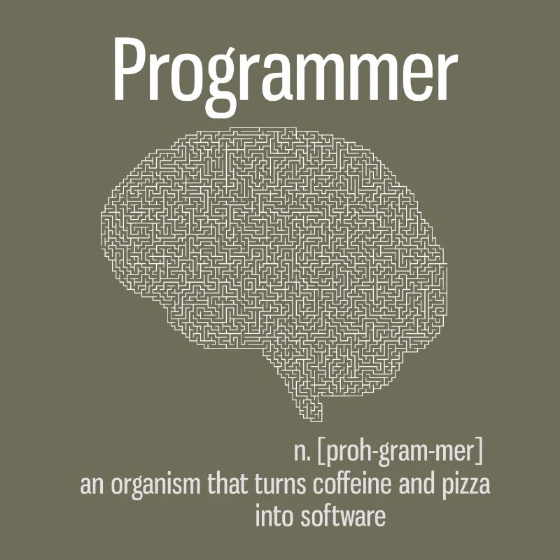 programmer brain pc informatik definition pizza lo