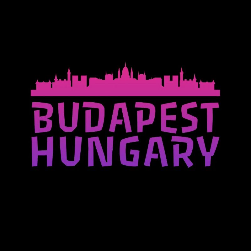 Budapest's skyline in watercolor