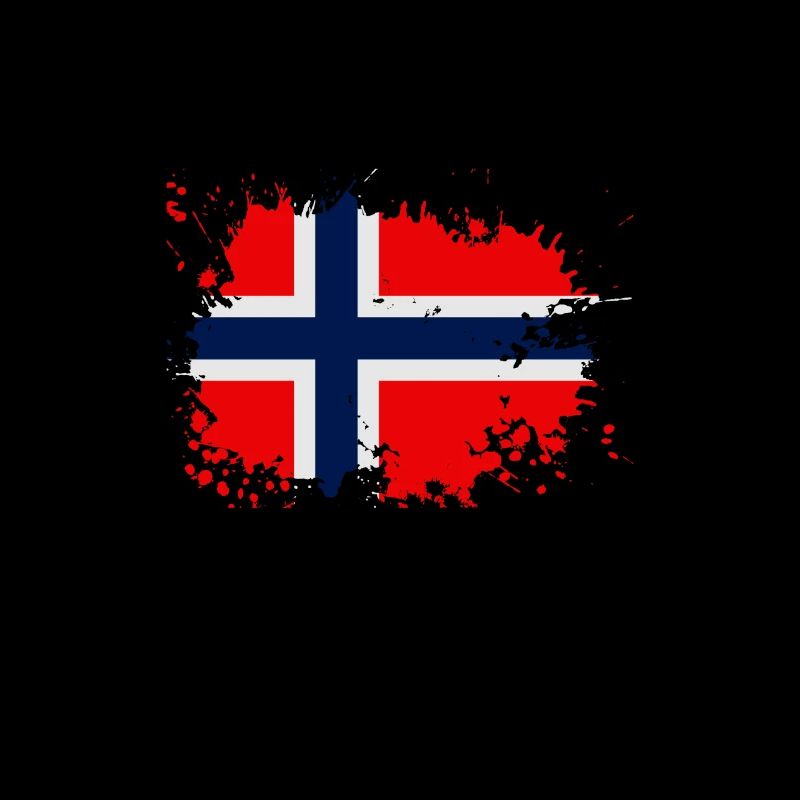 Éclaboussure du drapeau norvégien