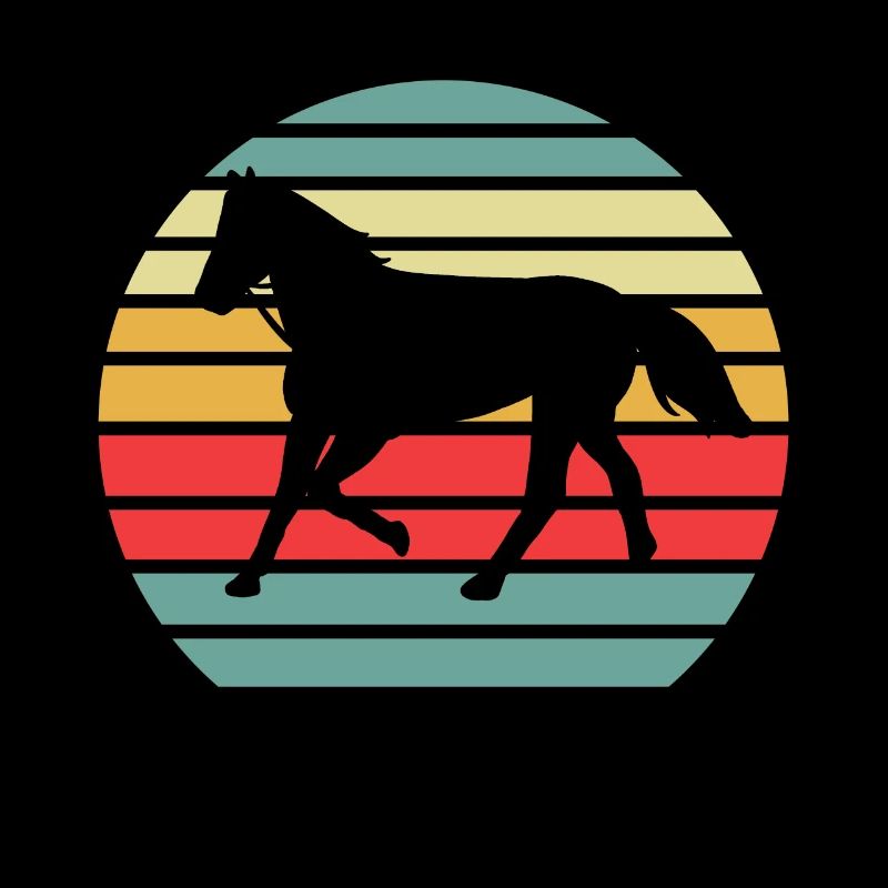 Cheval Amoureux des chevaux rétro