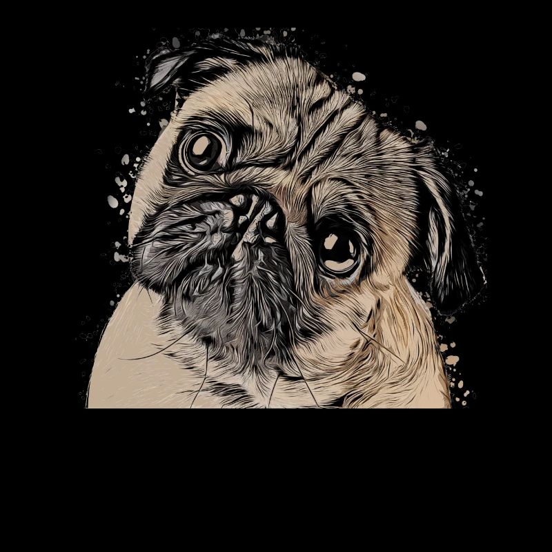 süßer Mops Pug Welpe Geschenkidee Tshirt