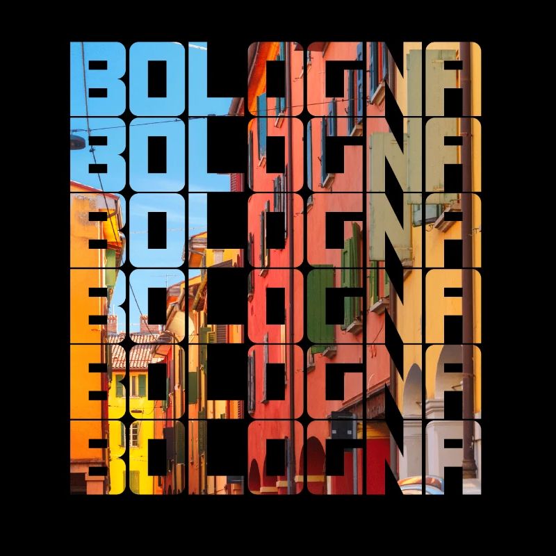 Bologna Italy Lettering