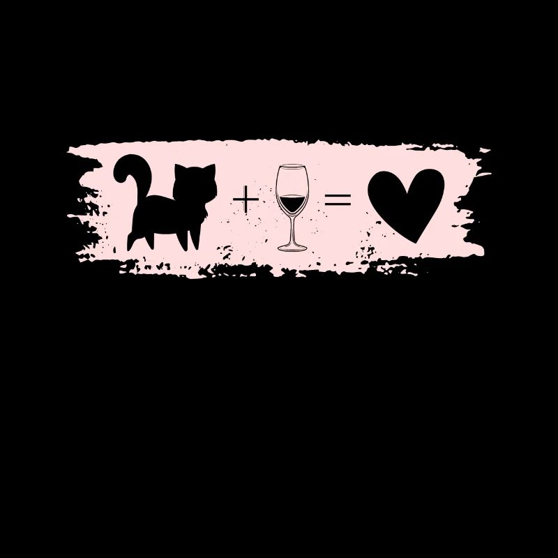 Katze Wein Herz