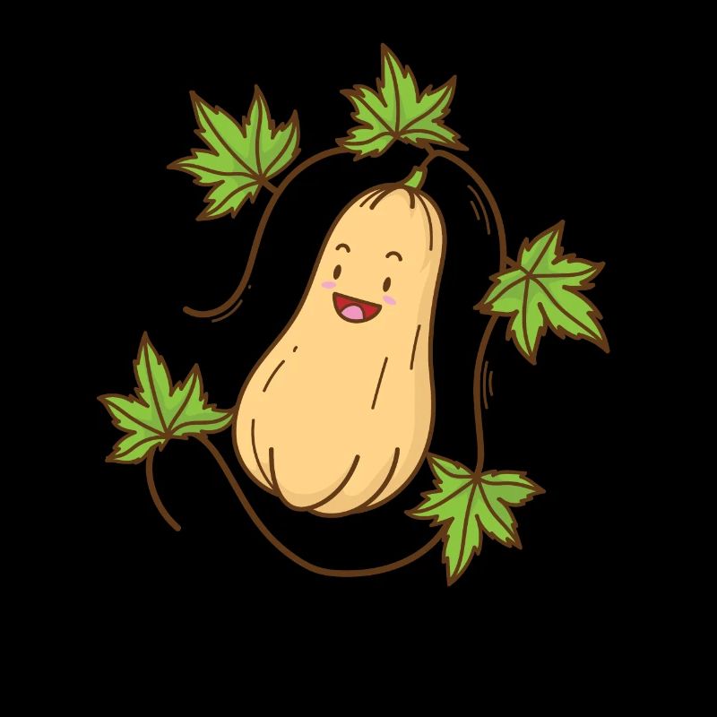 Butternut pumpkin in nature