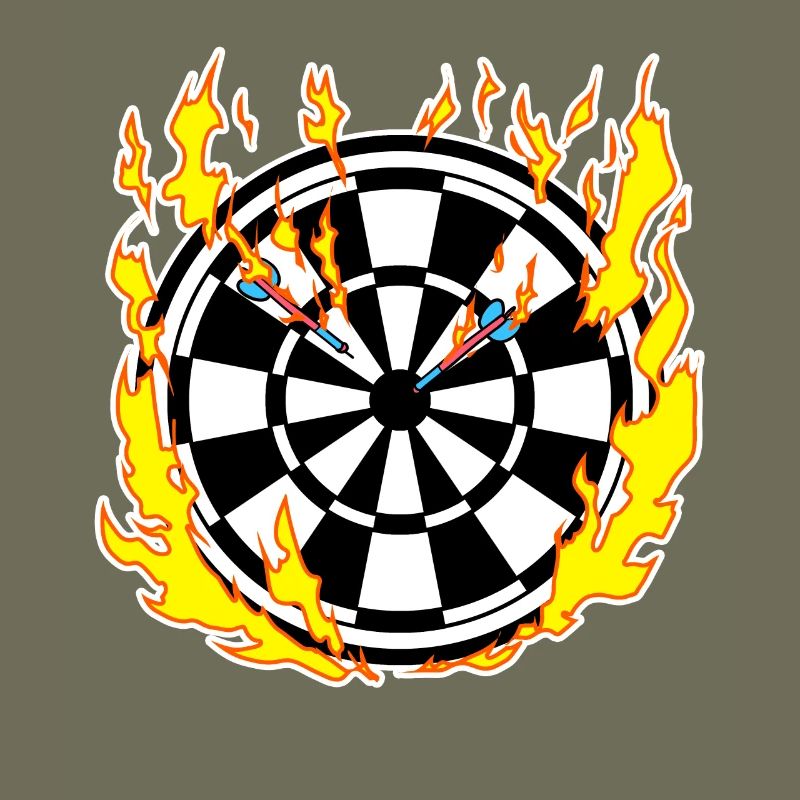 Jeu de fléchettes en feu