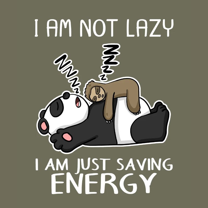 Funny sloth panda saying funny gift