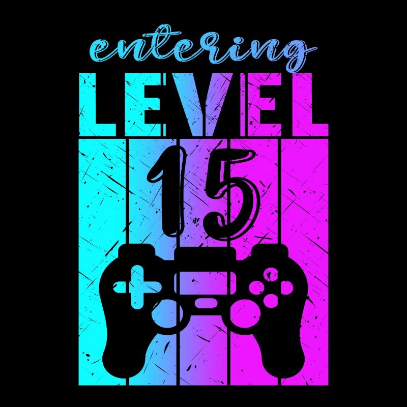 Level 15 Gaming Controller 15th Birthday