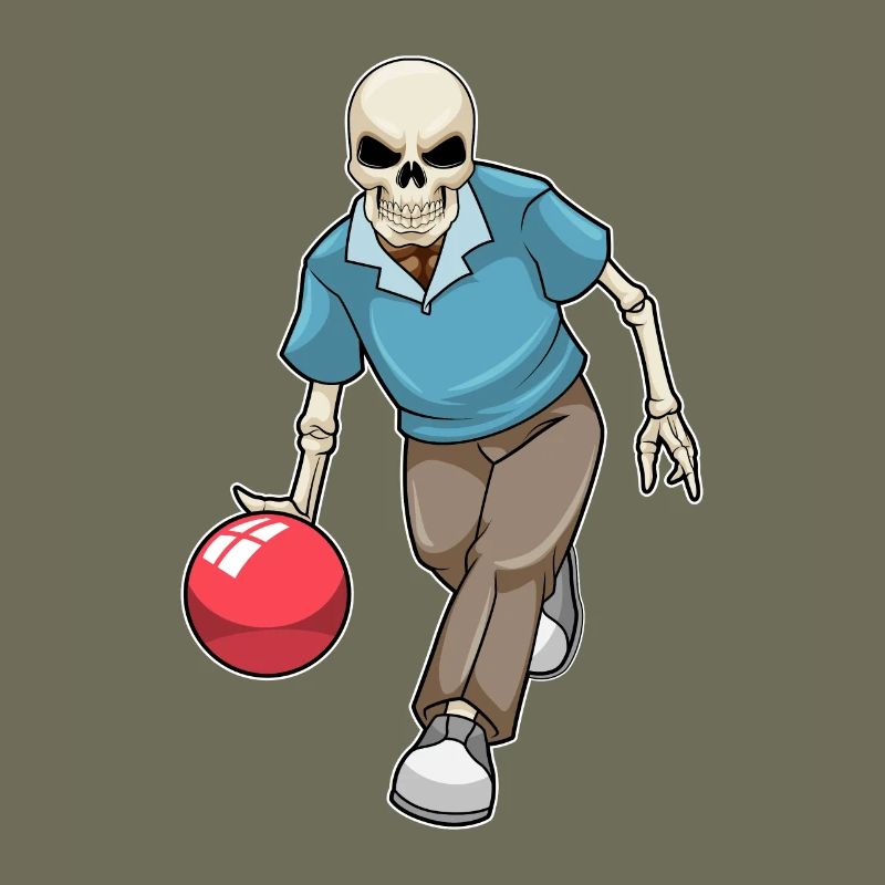 Boule de bowling squelette