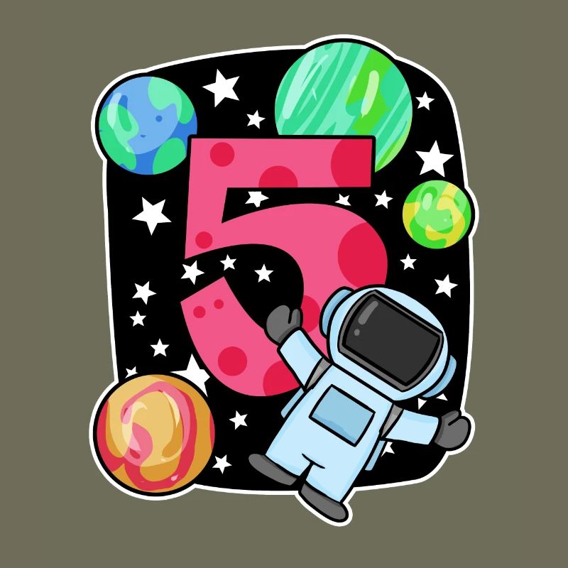 5 birthday boy - 5 years old - I am 5