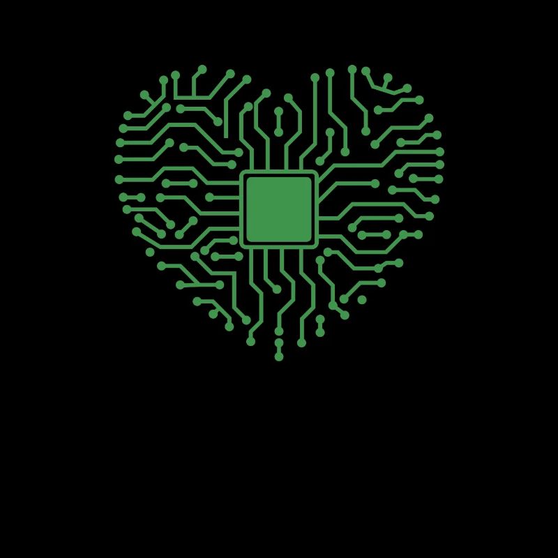 Herz aus Elektronik Beruf Technik Strom